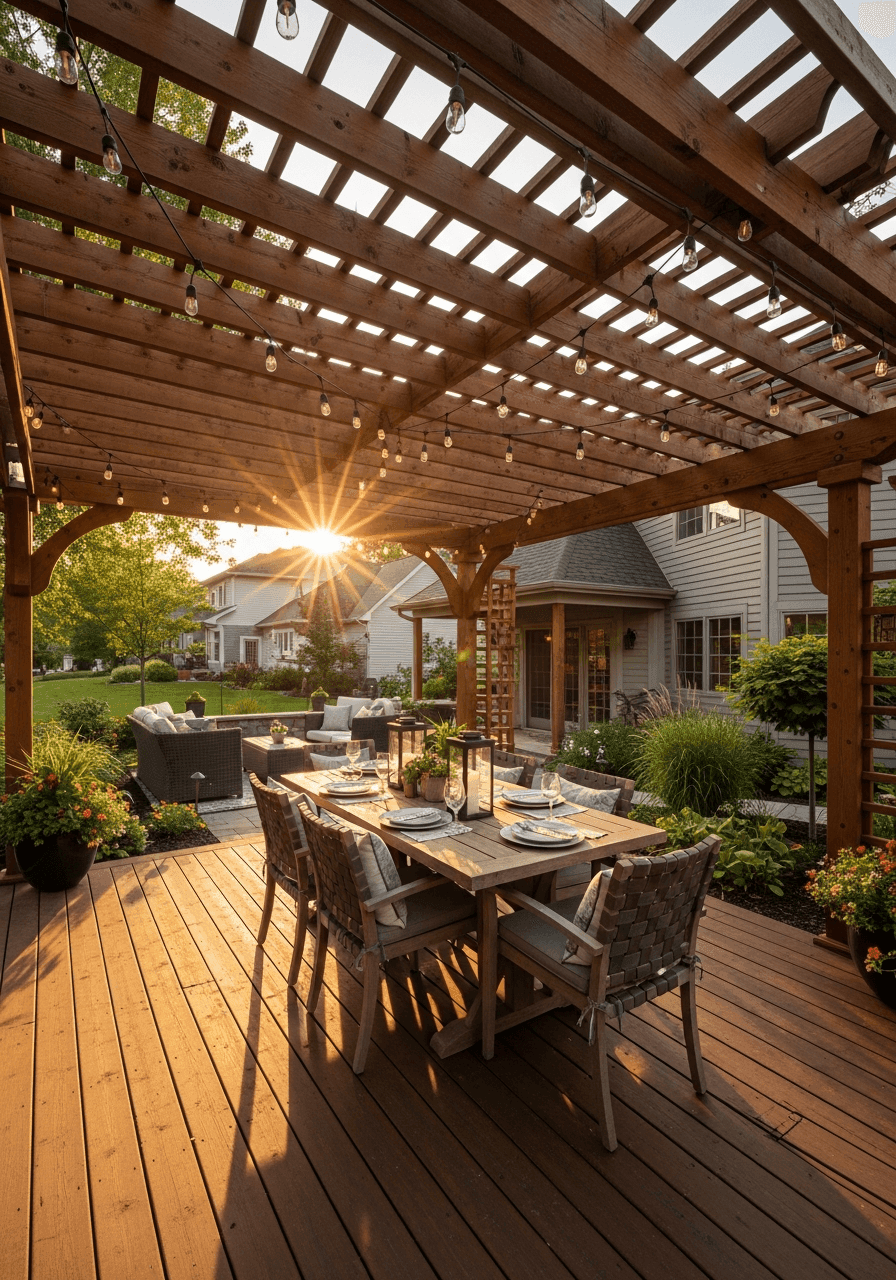 Deck with Pergola